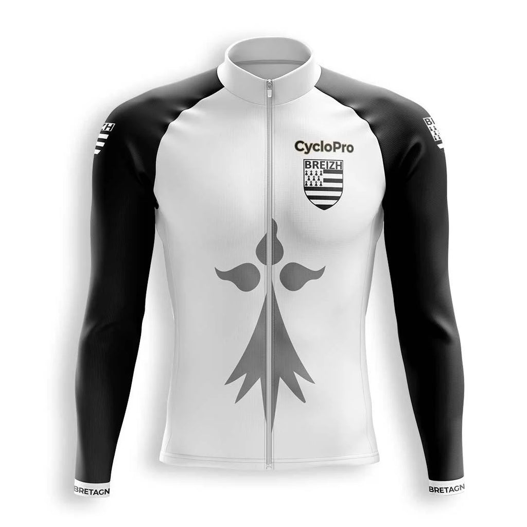 Maillot Cycliste Vintage Noret Bretagne - Manches Longues - Acrylique Années 70 - Taille S