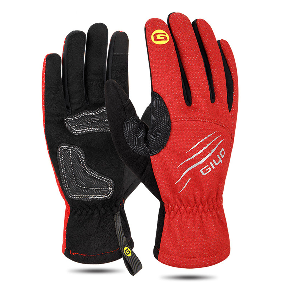 GWAWG Gants Thermiques Velo Hiver - Imperméables, Coupe-Vent, Tactiles - Pour Hommes Et Femmes - Sports D'Extérieur