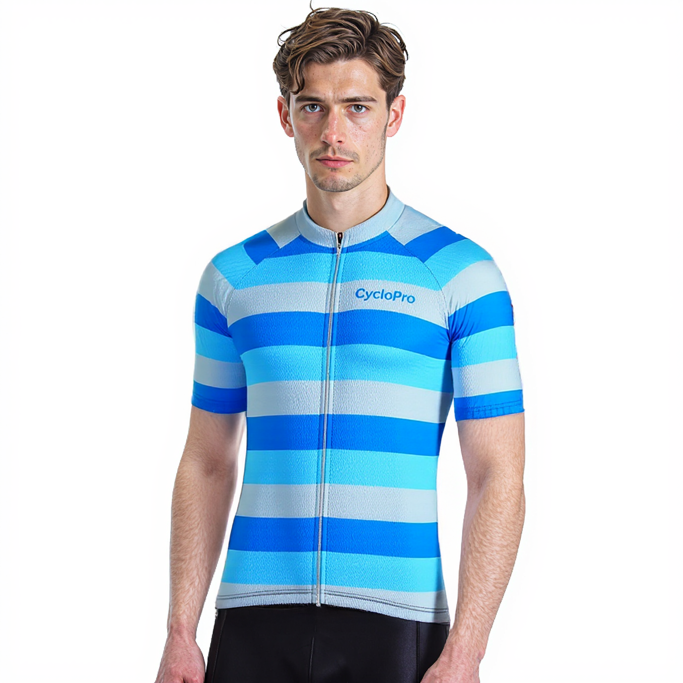 Maillot Cycliste SUGOI Cycle Oregon 2009 - Homme, XL, Bleu à Carreaux