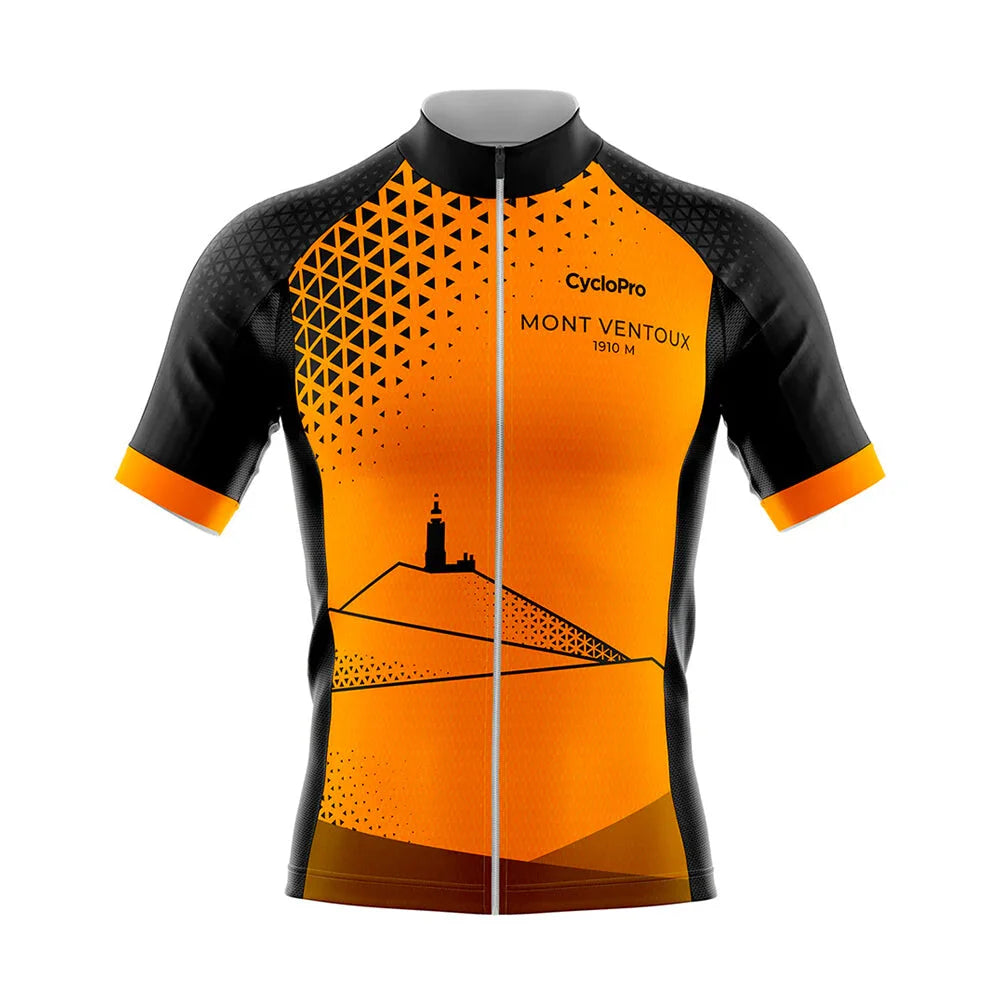 Maillot de Cyclisme Mont Ventoux Orange Performance