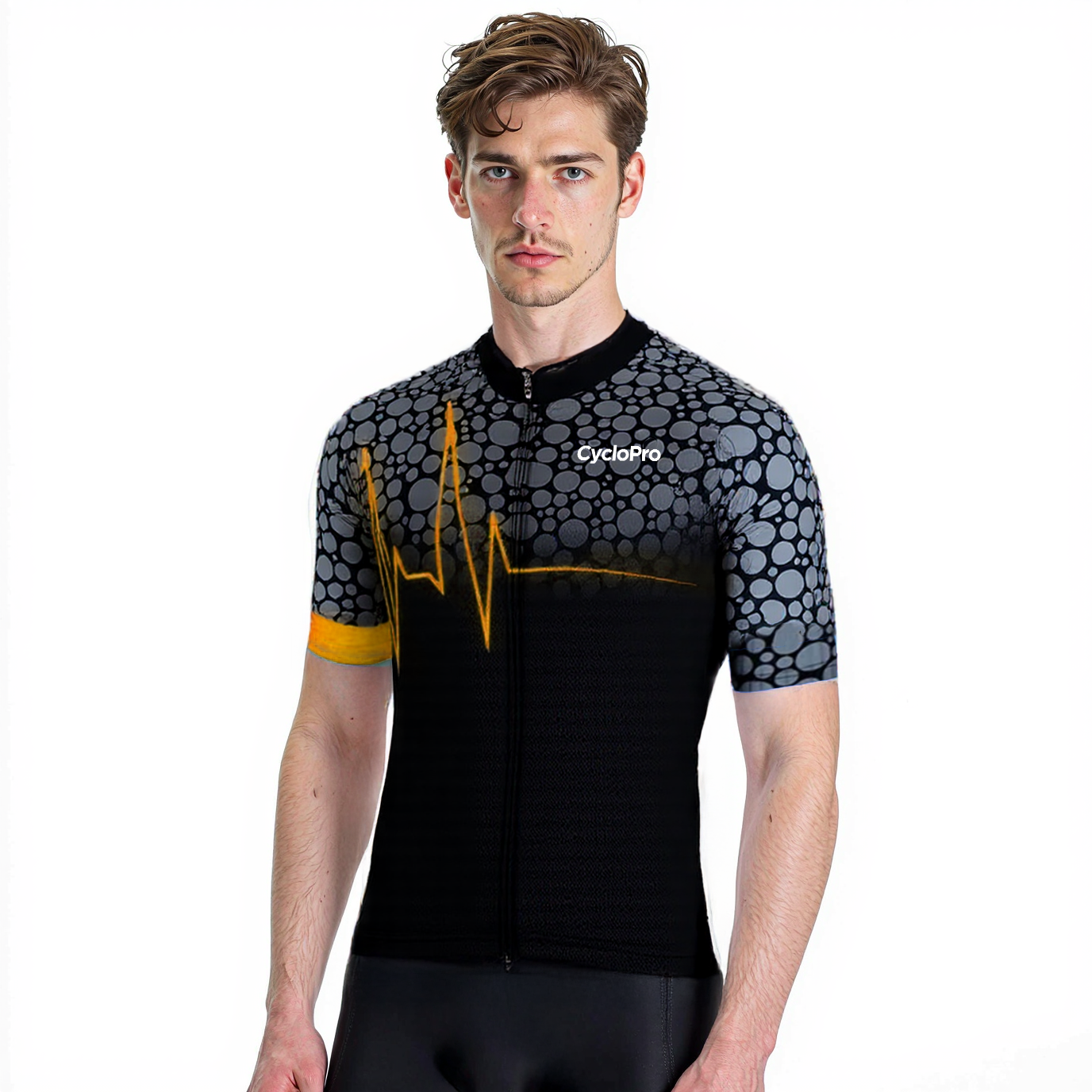Maillot Cycliste Homme VO MAX - Orange - Taille M - Occasion
