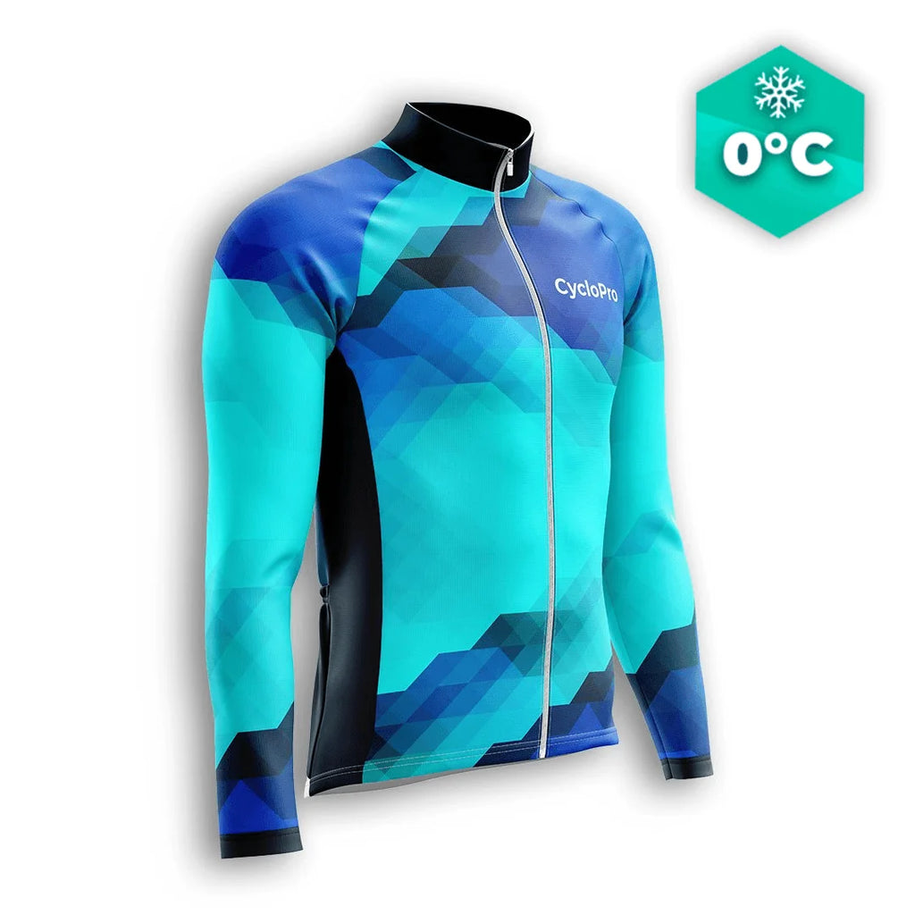 Moxilyn Maillot De Cyclisme Homme Hiver - Tenue Complète Manches Longues + Pantalon, Coussin 9D Gel