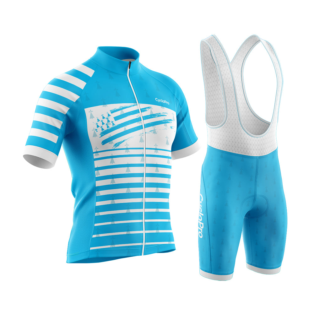 Maillot Velo Bleu Ciel Maillot Cyclisme Pro Fit Skin+ CycloPro