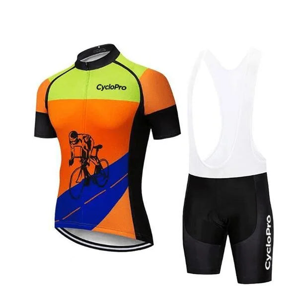 Tenue De Cycliste Route Orange CycloPro