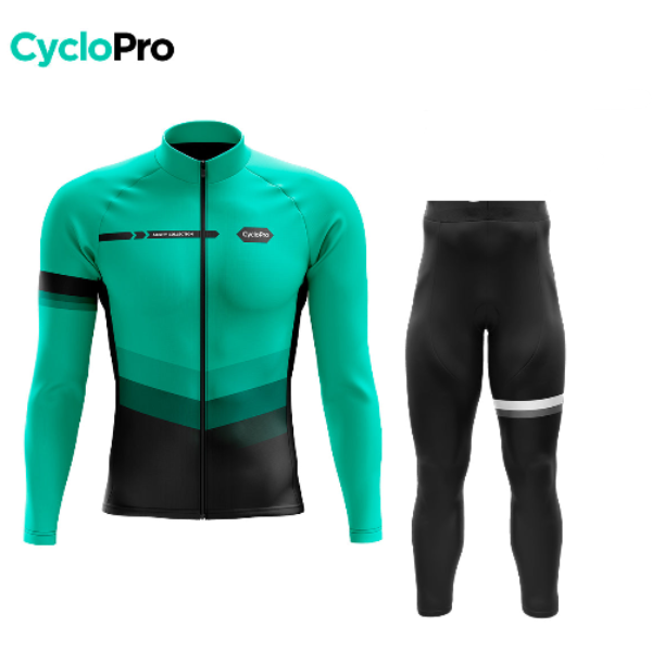 Tenue Cycliste Hiver Bleue Agility CycloPro