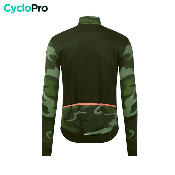 Veste Thermique de cyclisme verte - Commandeur