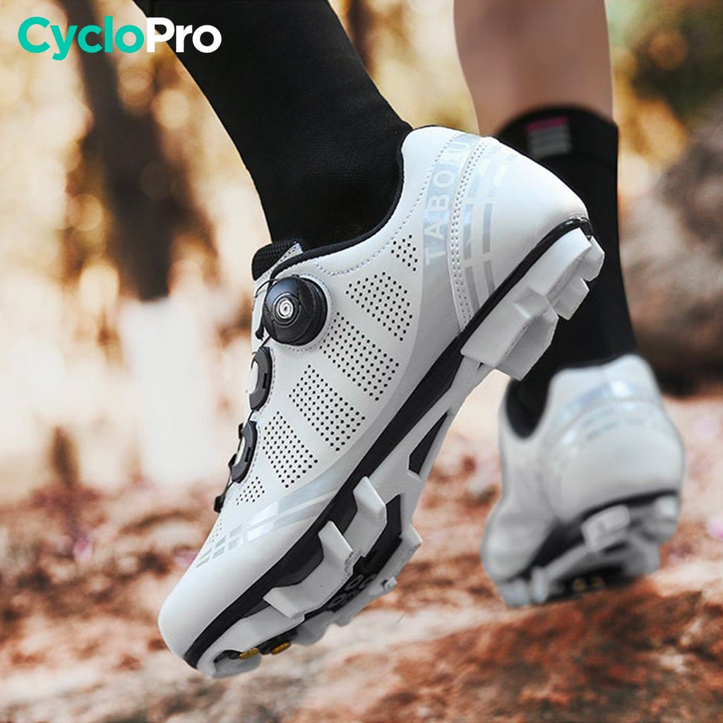 Chaussures Vélo Blanches VTT/MTB XC Road+ CycloPro