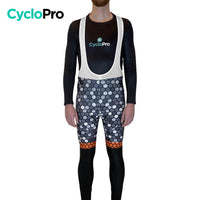 COLLANT CYCLISTE ORANGE ATMOSPHÈRE+ - HIVER collant thermique homme GT-Cycle Outdoor Store XS Avec Bretelles 