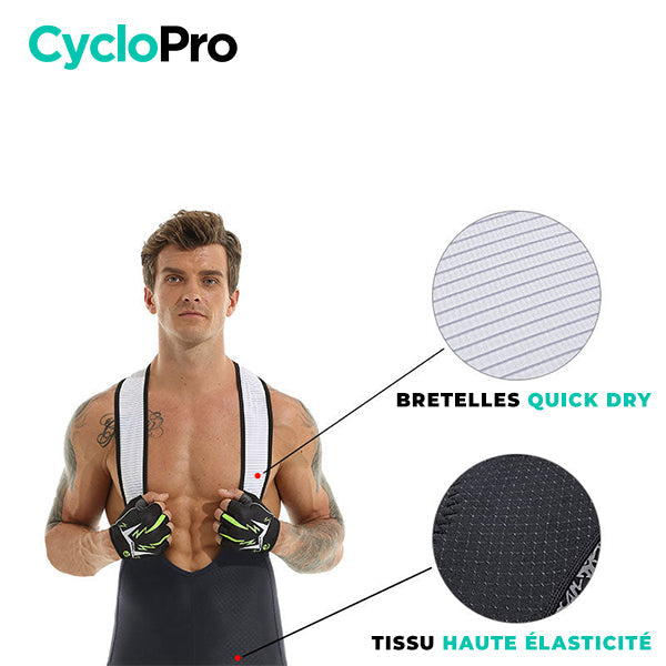 Cuissard Cyclisme et VTT - Reflect+ Cuissard court homme CycloPro 