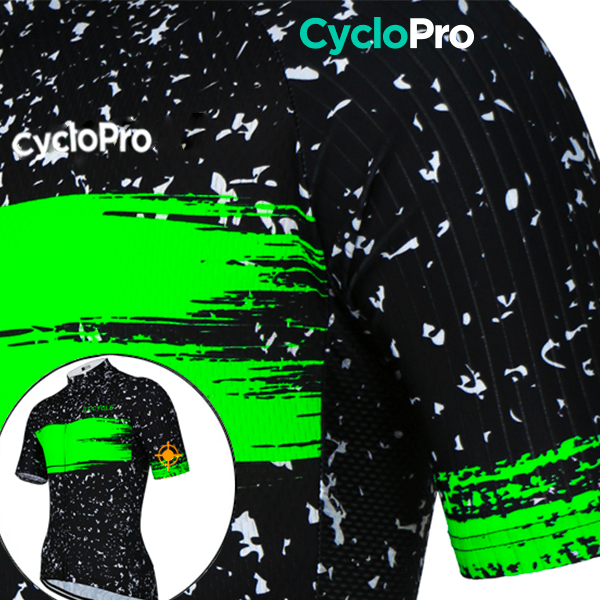 Maillot de cyclisme Vert - Galaxy+ Maillot court cyclisme GT-Cycle Outdoor Store 