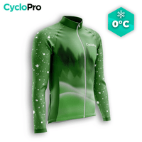 MAILLOT LONG DE CYCLISME HIVER VERT - SNOW+ Maillot thermique homme GT-Cycle Outdoor Store S 