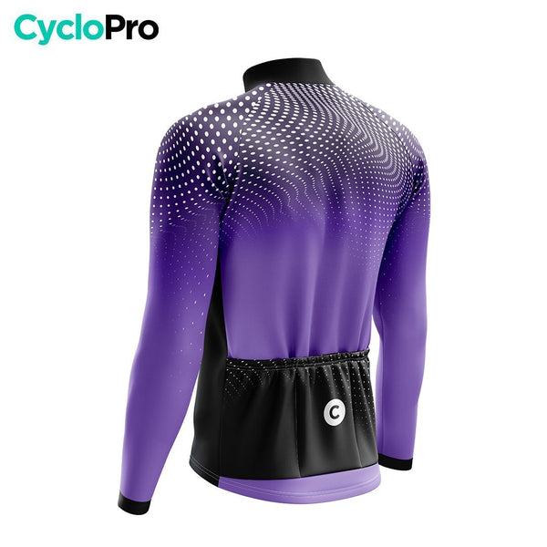 MAILLOT LONG DE CYCLISME HIVER VIOLET - COCCINELLE+ Maillot thermique homme GT-Cycle Outdoor Store 