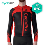MAILLOT LONG DE CYCLISME ROUGE - HIVER - FLASH+ Maillot thermique homme GT-Cycle Outdoor Store XS 