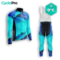 TENUE CYCLISTE HIVER HOMME BLEUE - HORIZON+ tenue cyclisme homme CycloPro XS 