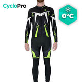 Tenue cycliste hiver Noire et Verte - Confort+ tenue de cyclisme hiver GT-Cycle Outdoor Store Sans 3XL 