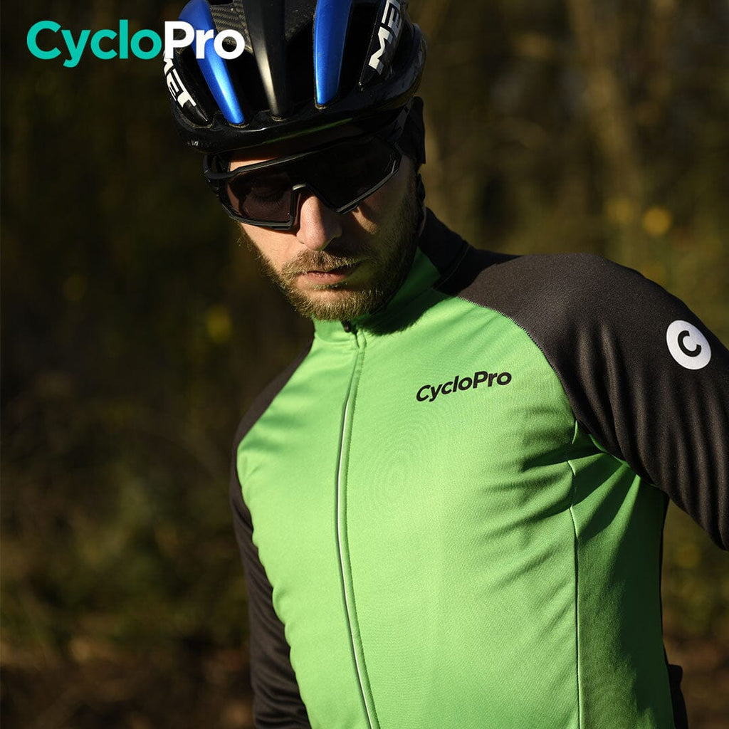 Veste Thermique Cyclisme Verte - Thermika - CycloPro