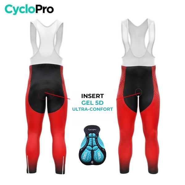 TENUE CYCLISTE AUTOMNE HOMME ROUGE - DIMENSION+