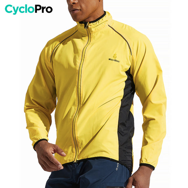 Coupe-vent-Cyclisme-homme-jaune-34