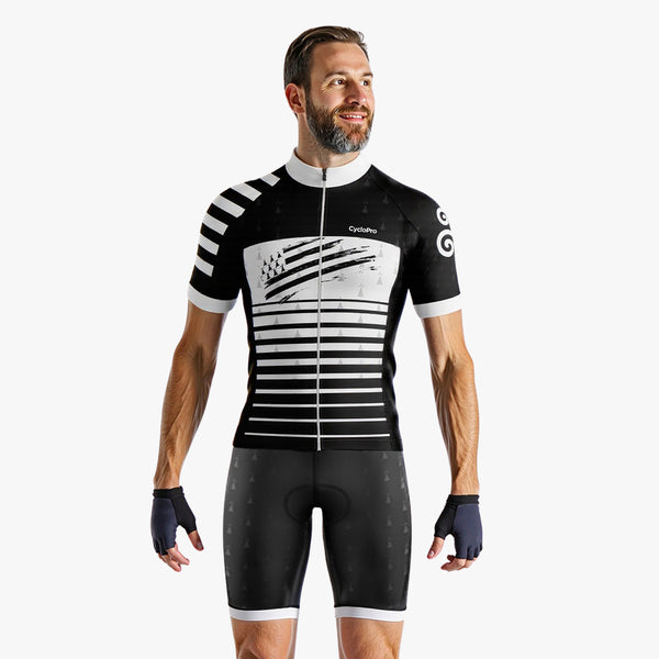 Tenue De Cyclisme Noire et Blanche Bretagne