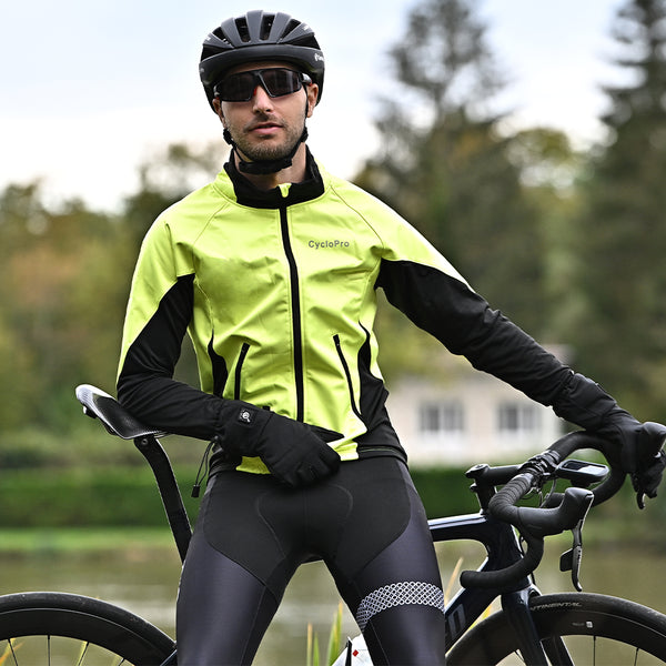 Veste Cyclisme Thermique Homme - Coupe-vent, Respirante, Chaude | Pour Vélo, VTT, Course Hiver - 5