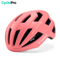 casque velo route femme rose lighty