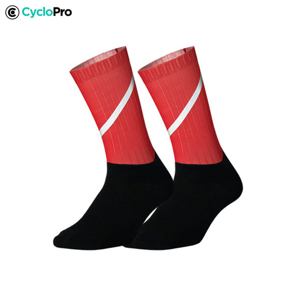 chaussettes cyclisme Pro Max rouges