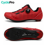 Chaussures de route rouge - Road+ chaussures de route CycloPro 