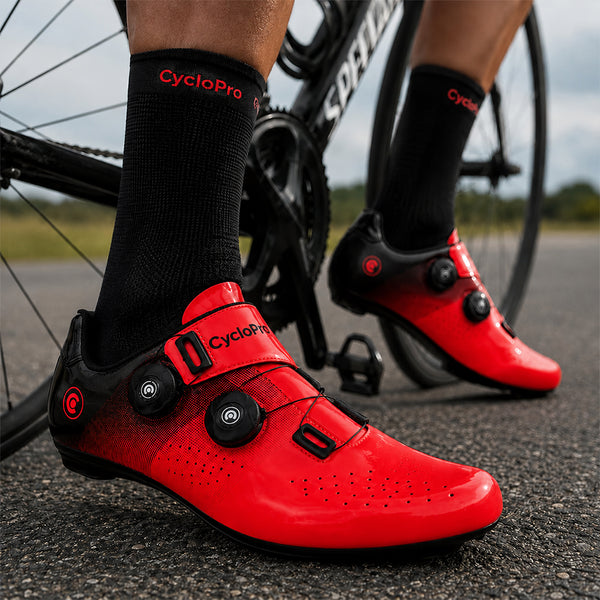chaussures route cyclisme speedmax rouge 