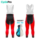 Ciclista invernale Inverno uomini / rosso - dimensione+