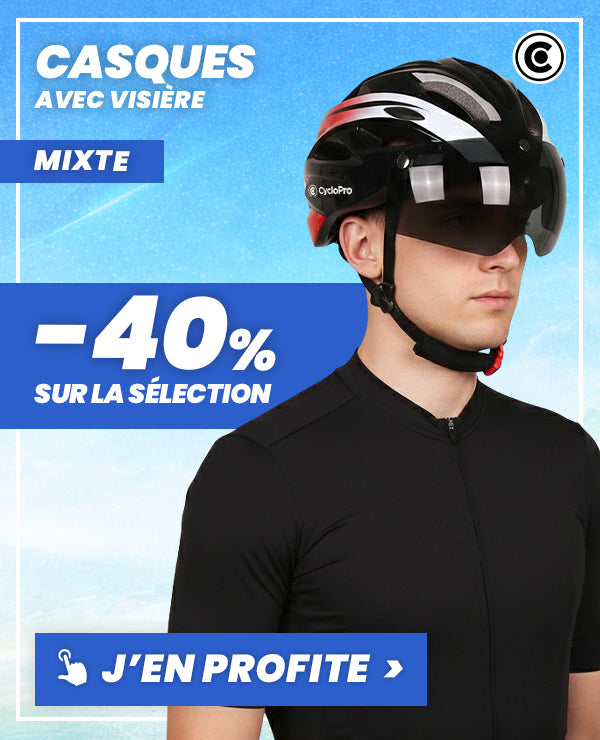 Casque vélo visière