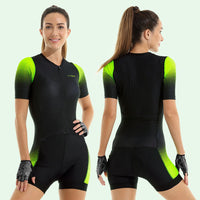 combinaison cyclisme vtt pour femme verte