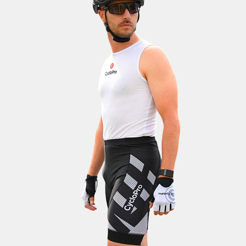 Cuissard court cycliste été à bretelles Homme - Performance marine