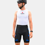 cuissard cycliste homme sans bretelles practical bleu