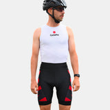 cuissard cycliste homme sans bretelles practical rouge 