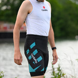 cuissard cycliste homme sans bretelles practical turquoise 3