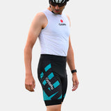 cuissard cycliste homme sans bretelles practical turquoise 