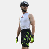 cuissard cycliste homme sans bretelles practical vert clair 1