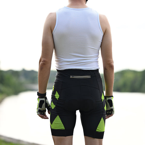 cuissard cycliste homme sans bretelles practical vert clair 2