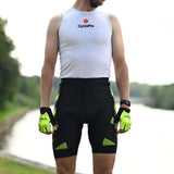 cuissard cycliste homme sans bretelles practical vert clair 4