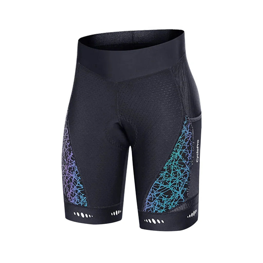 Cuissard De Cyclisme Femme Rembourré 3D - Taille Haute, Anti-frottement, Respirant, Pour Entraînement Et Longue Distance