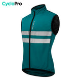 gilet coupe vent velo lighty bleu