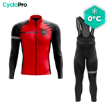 Tenue cycliste hiver Rouge - Eklïps - DESTOCKAGE