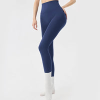 legging fitness taille haute femme vert bleu marine