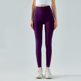 legging fitness taille haute femme violet
