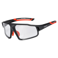 Rote photochromische Fahrradbrille - Aufstieg+