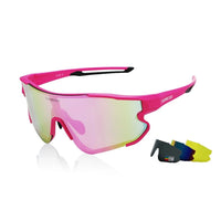 rose fahrradbrille Fahrradgläser austauschbarer Objektive - Rose - Optimax