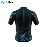 maillot cyclisme bleu cyclopro dos