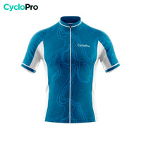 maillot cyclisme bleu fluidity