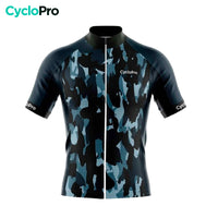 maillot cyclisme bleu militaro