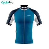 maillot cyclisme bleu uni